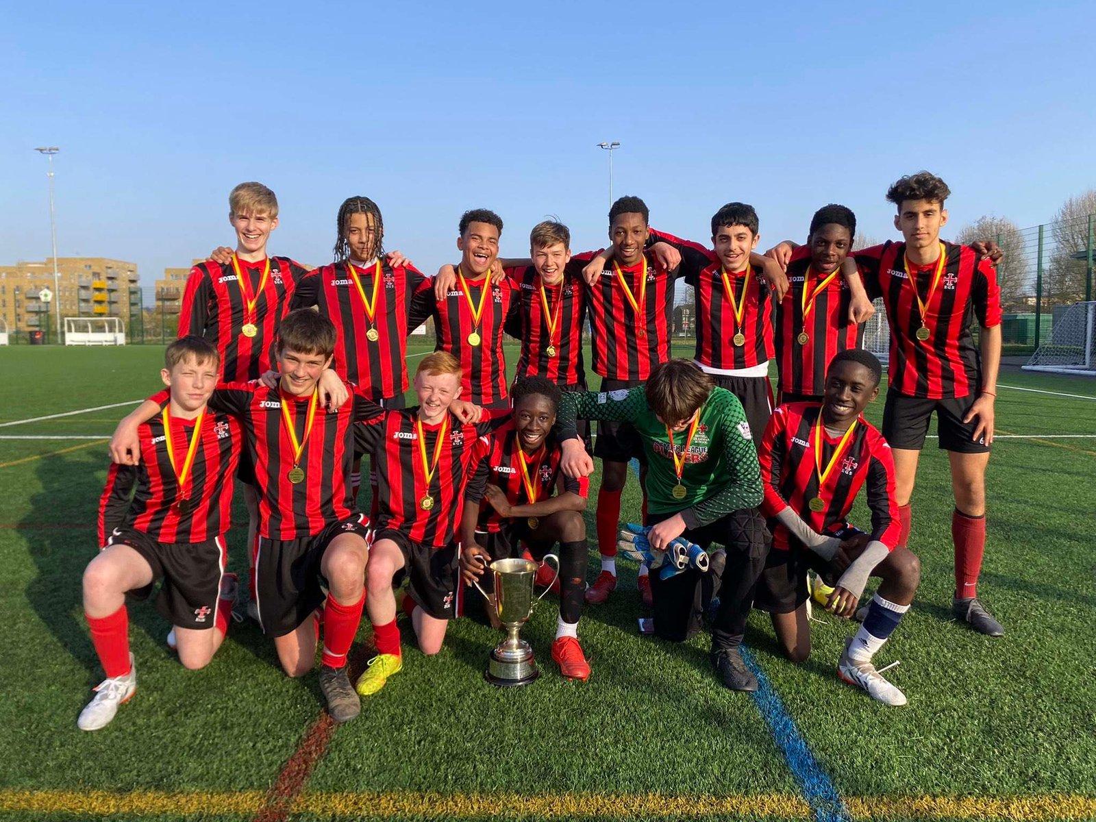 Enfield Grammar School U14 Boys - Middlesex Schools' FA JS Lyle Cup Winners 2021-22JS Lyle