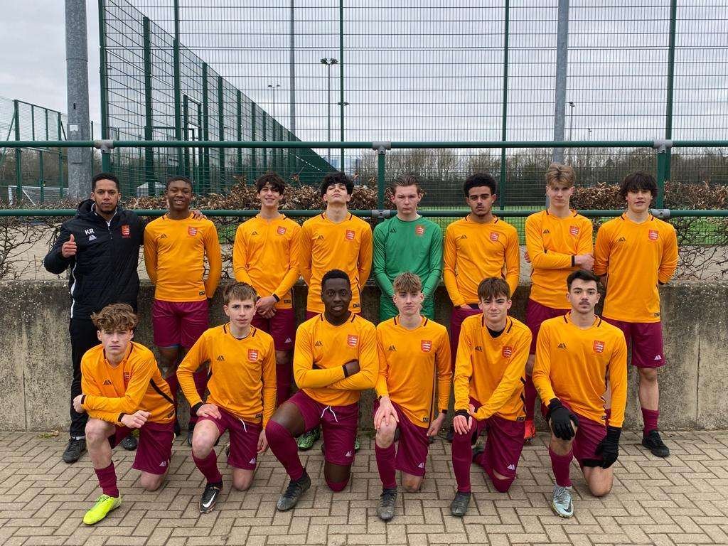 The Middlesex U15 Boys Team which defeated Sussex 4-2 on 4th March 2023.